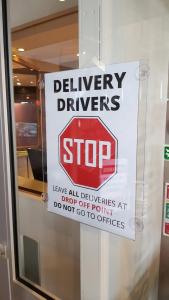 Drivers signage